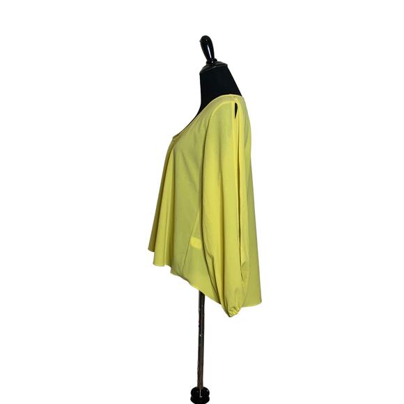 Lovers + Friends lime yellow long sleeves v neck tunic top size M - Picture 9 of 12